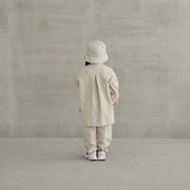 〈 MOUN TEN. 23AW 〉 organic cotton pants / sand / 110-140