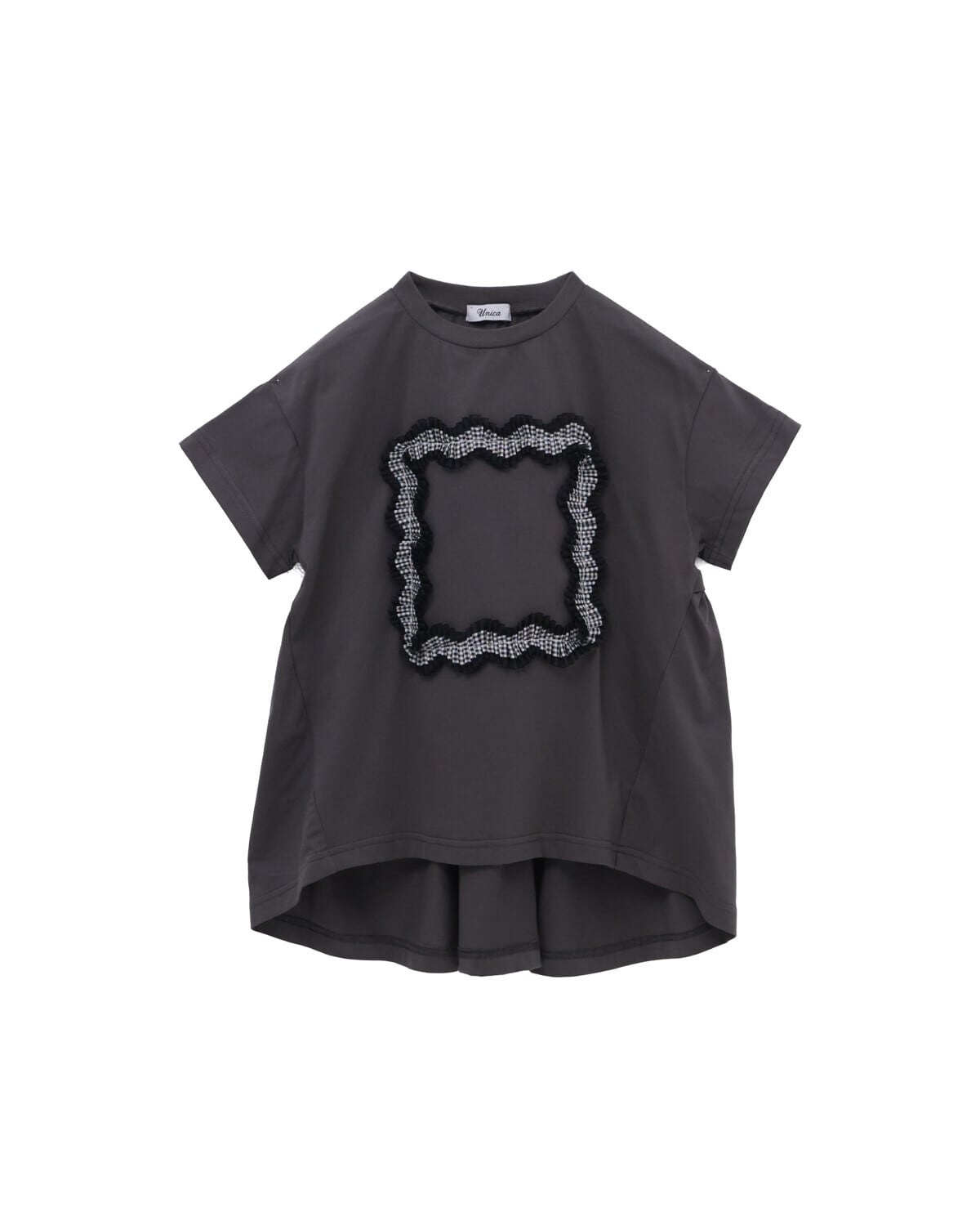 SALE★【solmu select】unica / フレームデザインT(チャコール)