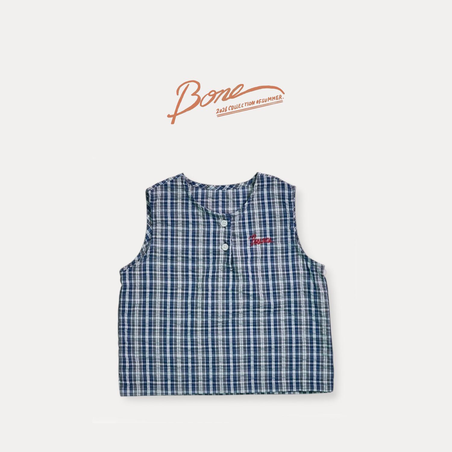 charlie check shirt【BONEOUNE】※7月中旬〜下旬発送予定