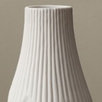 セラミック 花瓶 コールド 幾何学 陶器 白 フラワーベース デザイン インテリア オブジェ モダン ファセット カット