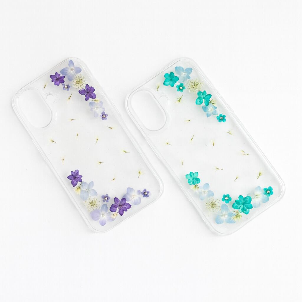 ほぼ全機種対応スマホケース❁】押し花スマホケース NO.520