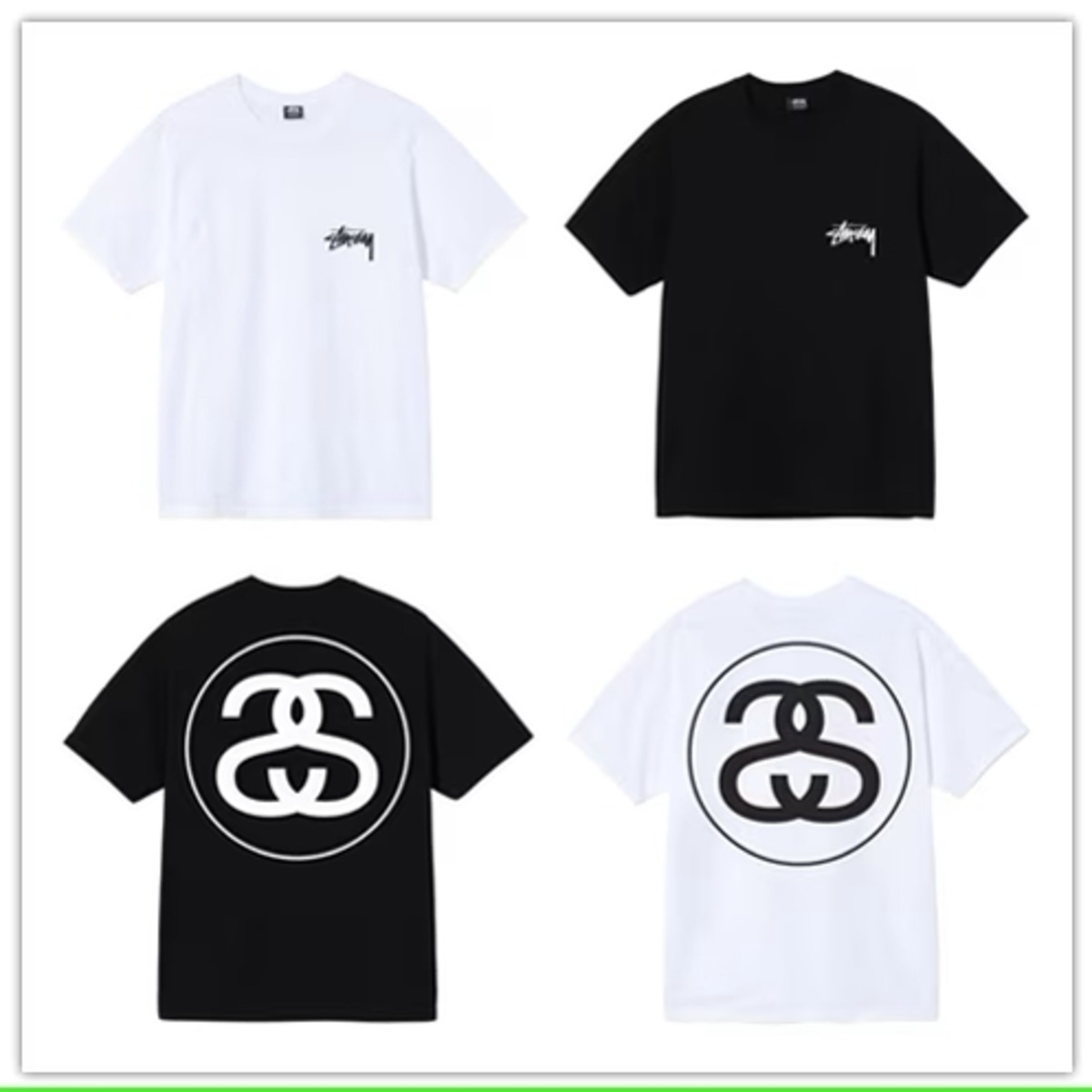 STUSSY ステューシー BIG LINK プリント 半袖Tシャツ | street＊style