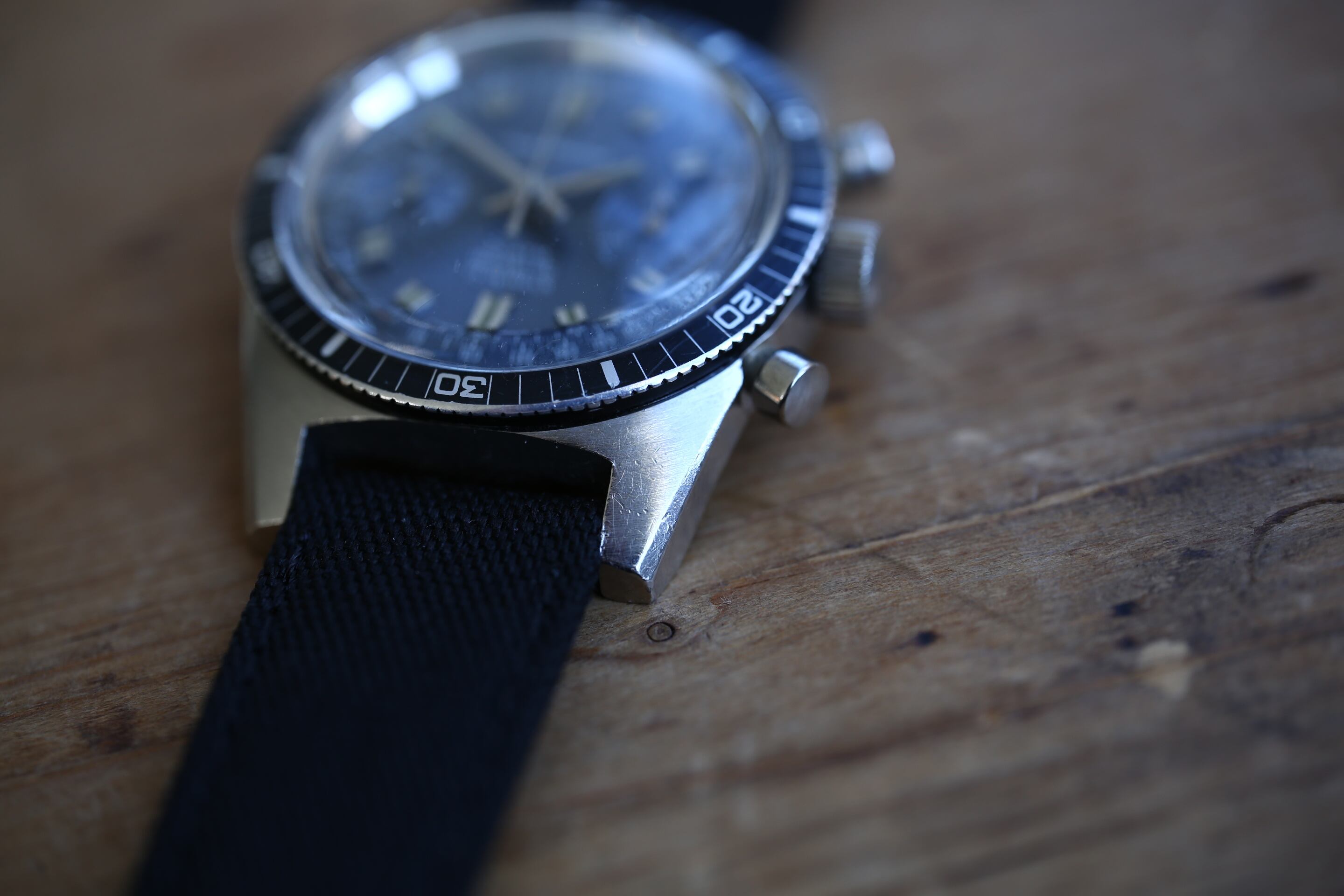 Waltham】1960's ウォルサム クロノダイバー 20気圧防水 ブルー