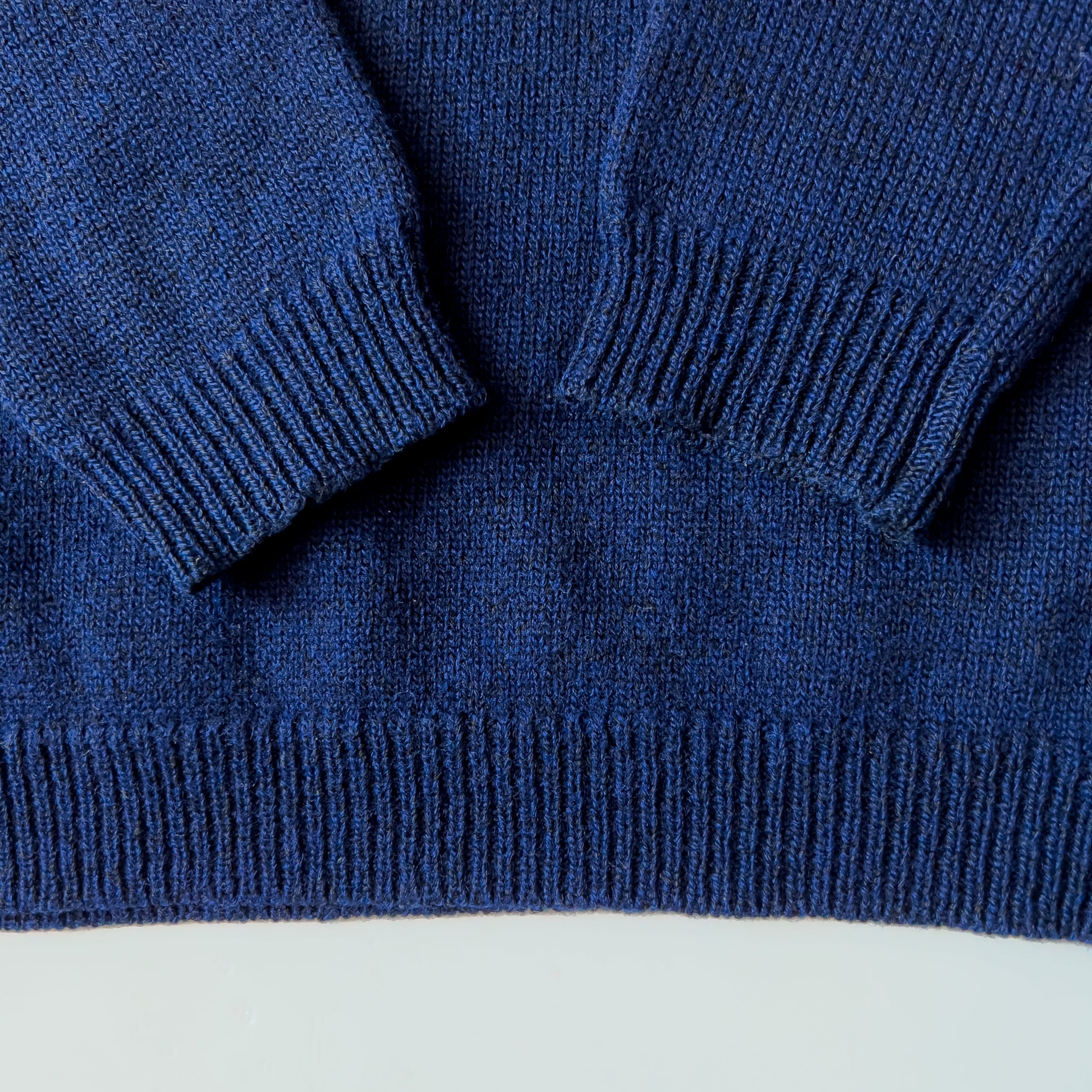 80s〜90s初期 A.P.C. made in France navy wool knit 90年代 フランス