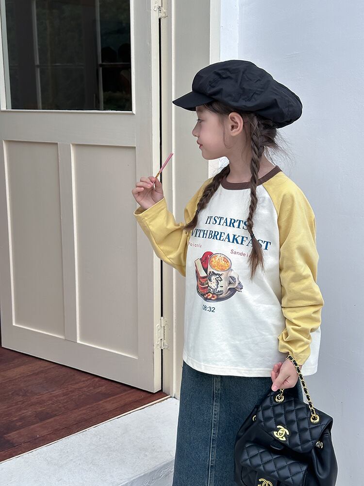 5color イラストラグランロンT