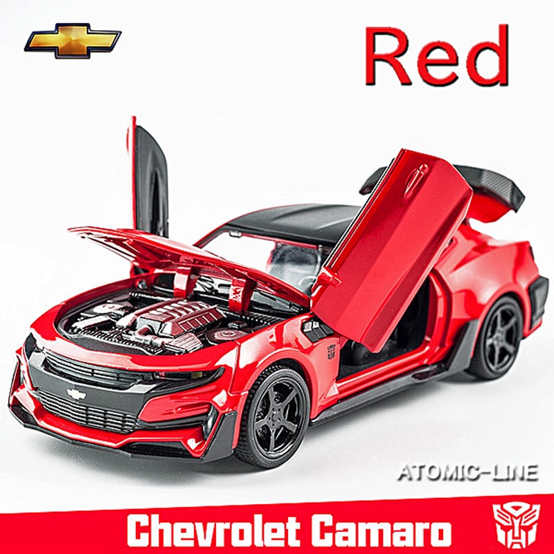 シボレー CAMARO カマロ 1/32 ミニカー 全5色 ライト点灯 エンジン
