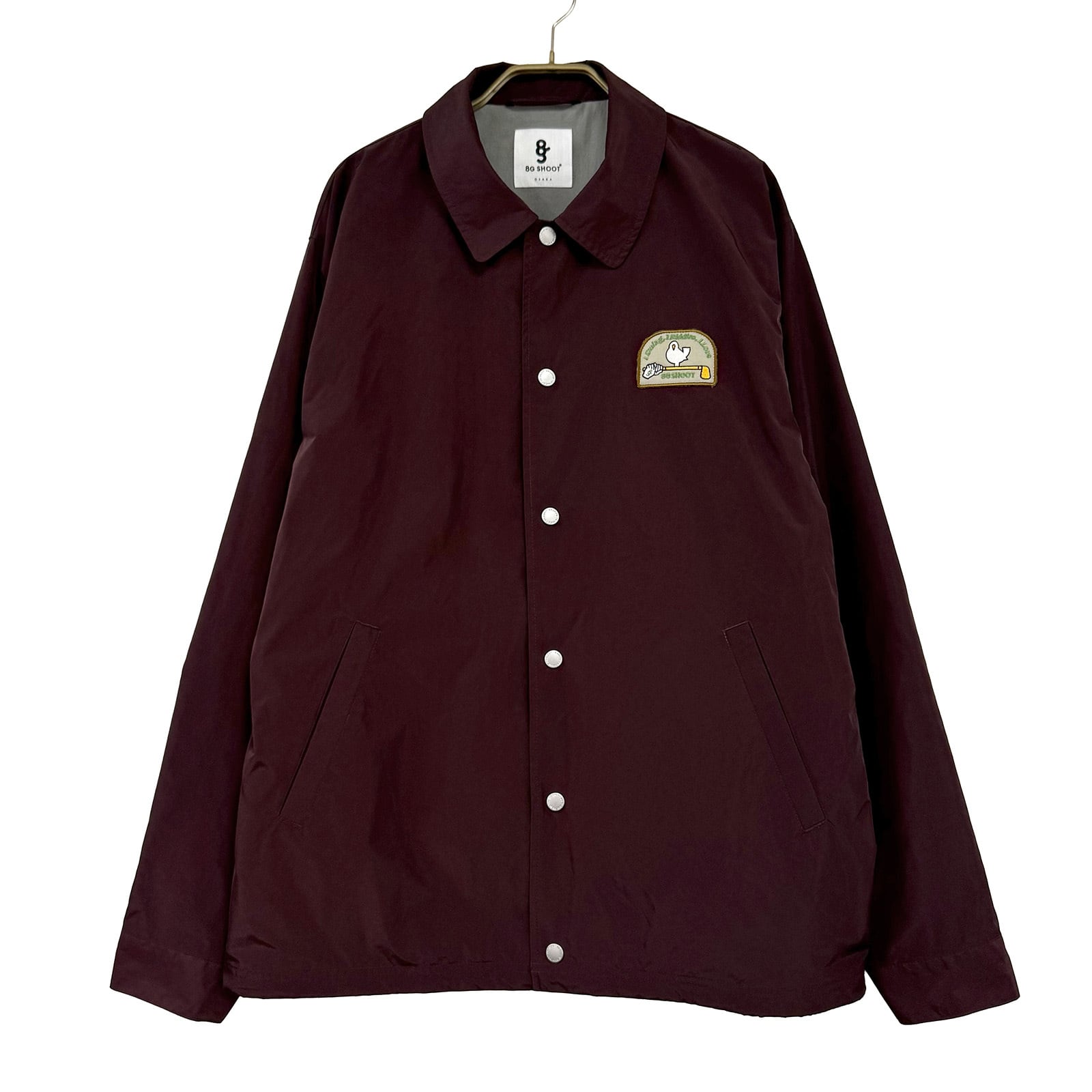 8G COACH JACKET -BURGUNDY-