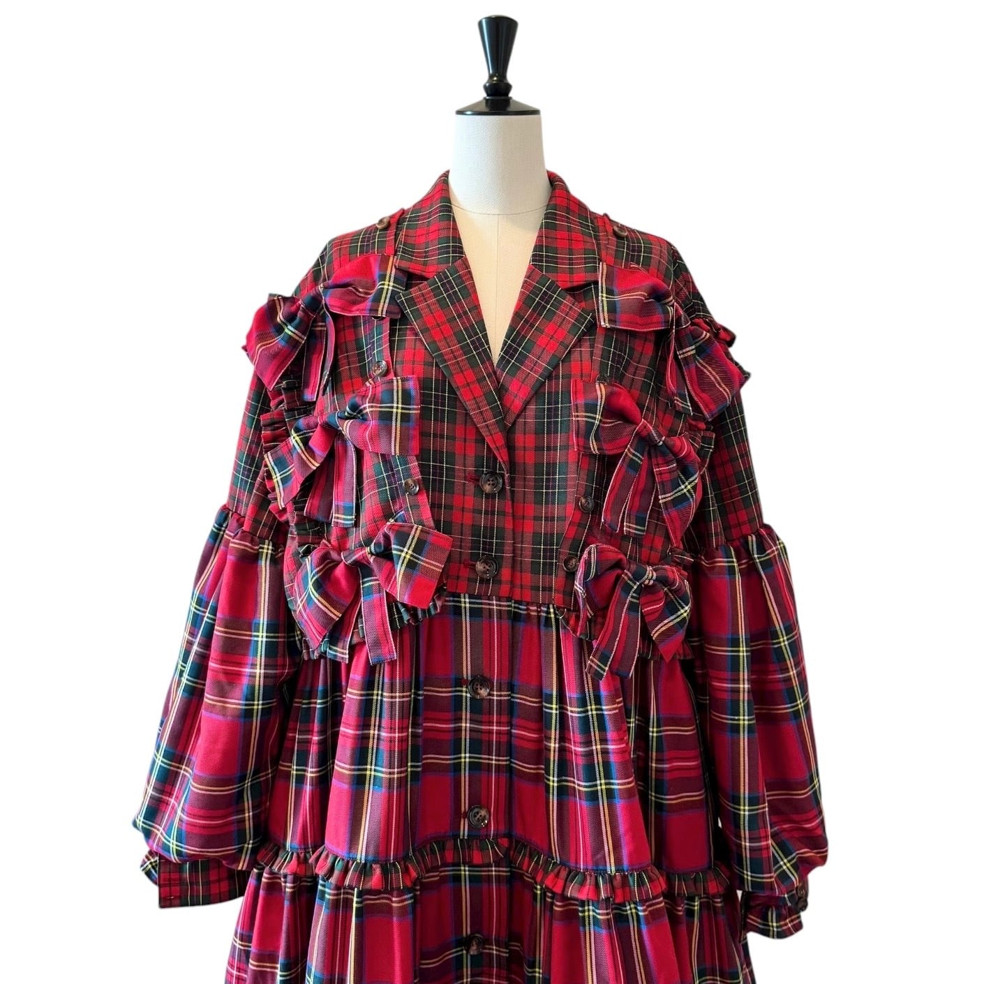 リボンドッキングスーツワンピース RED