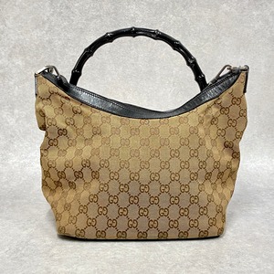 GUCCI グッチ GG柄 バンブーショルダー ベージュ 7193-202205