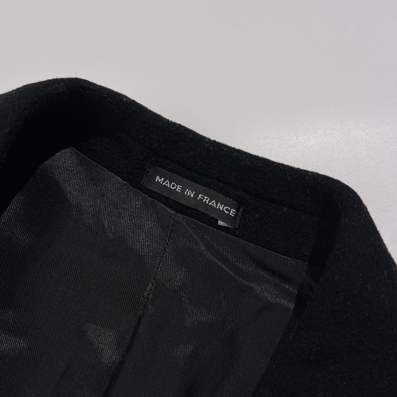 90s 00s フランス製 agnes b. homme アニエスベー オム メルトン ウール チェスターコート サイズ 1 /ブラック/ビンテージ/オールド