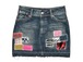NETSU − Patchwork Denim Mini Skirt