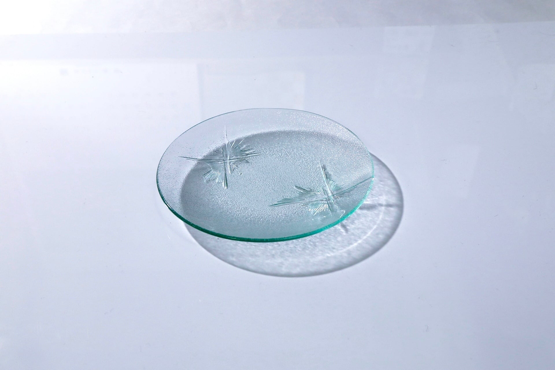 昭和型ガラス「夜空」　皿　円形　小（Φ120mm）