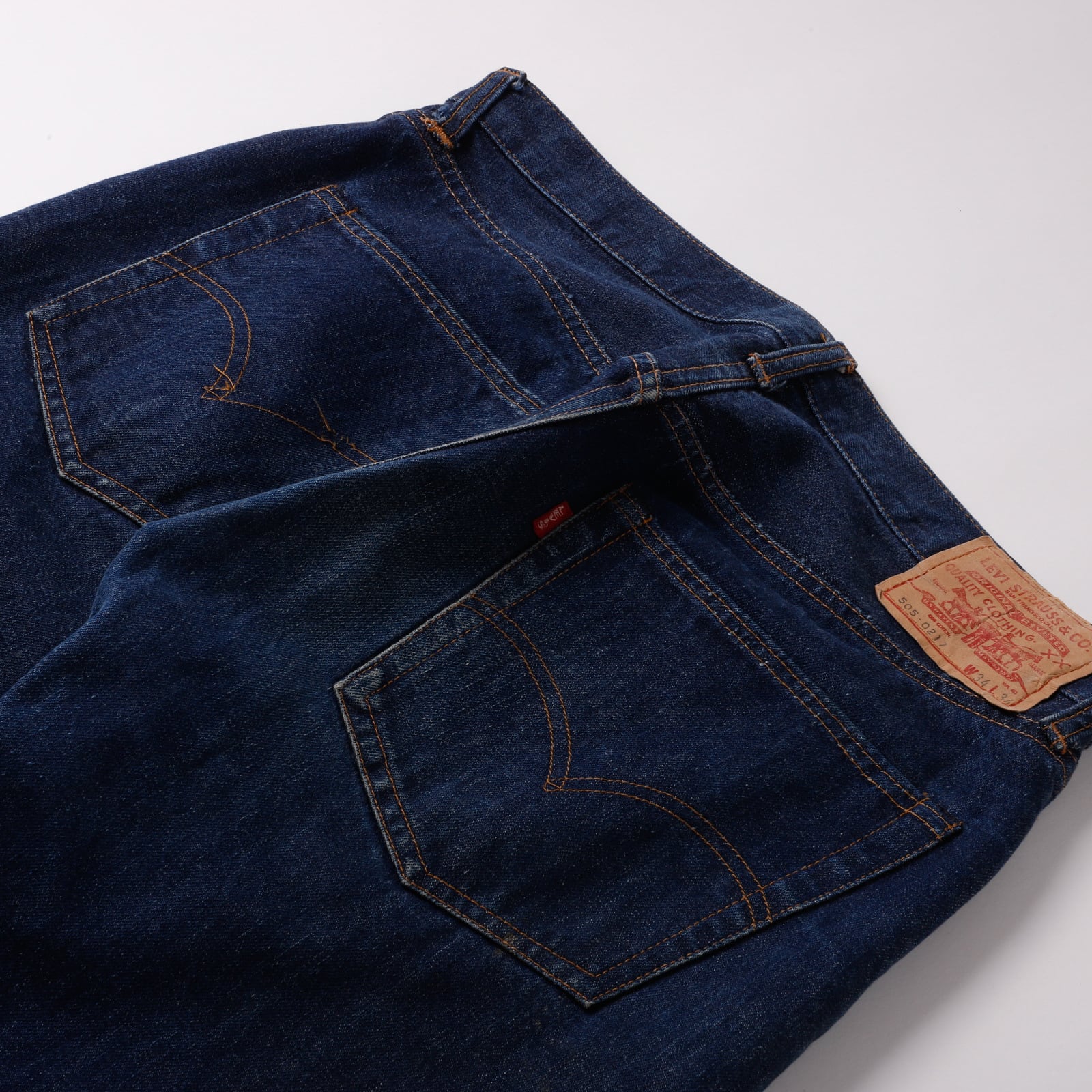 濃紺】60s Levi's 505 bigE special vintage denim made in USA 表記