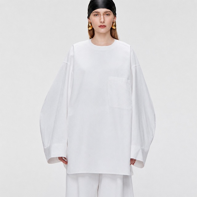 Creative cut volume shirt A00057