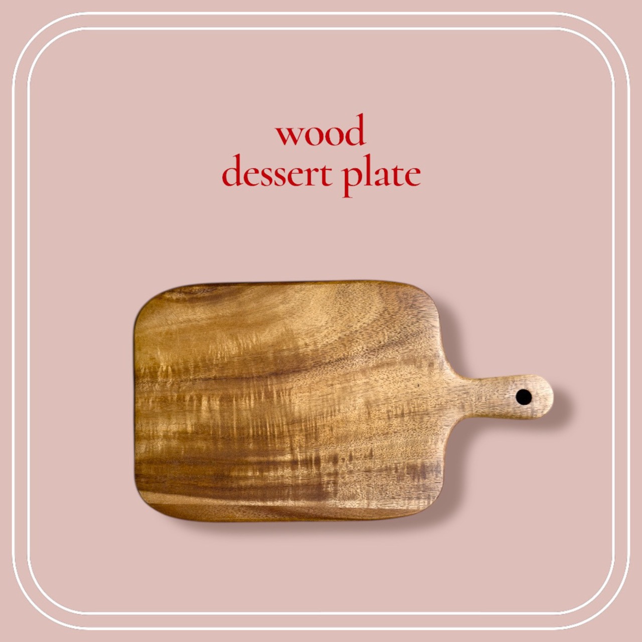 "即納”Wood desert plate : 木製 お皿 プレート 板 クリスマス デザート トレイ おままごと