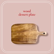 "即納”Wood desert plate : 木製 お皿 プレート 板 クリスマス デザート トレイ おままごと