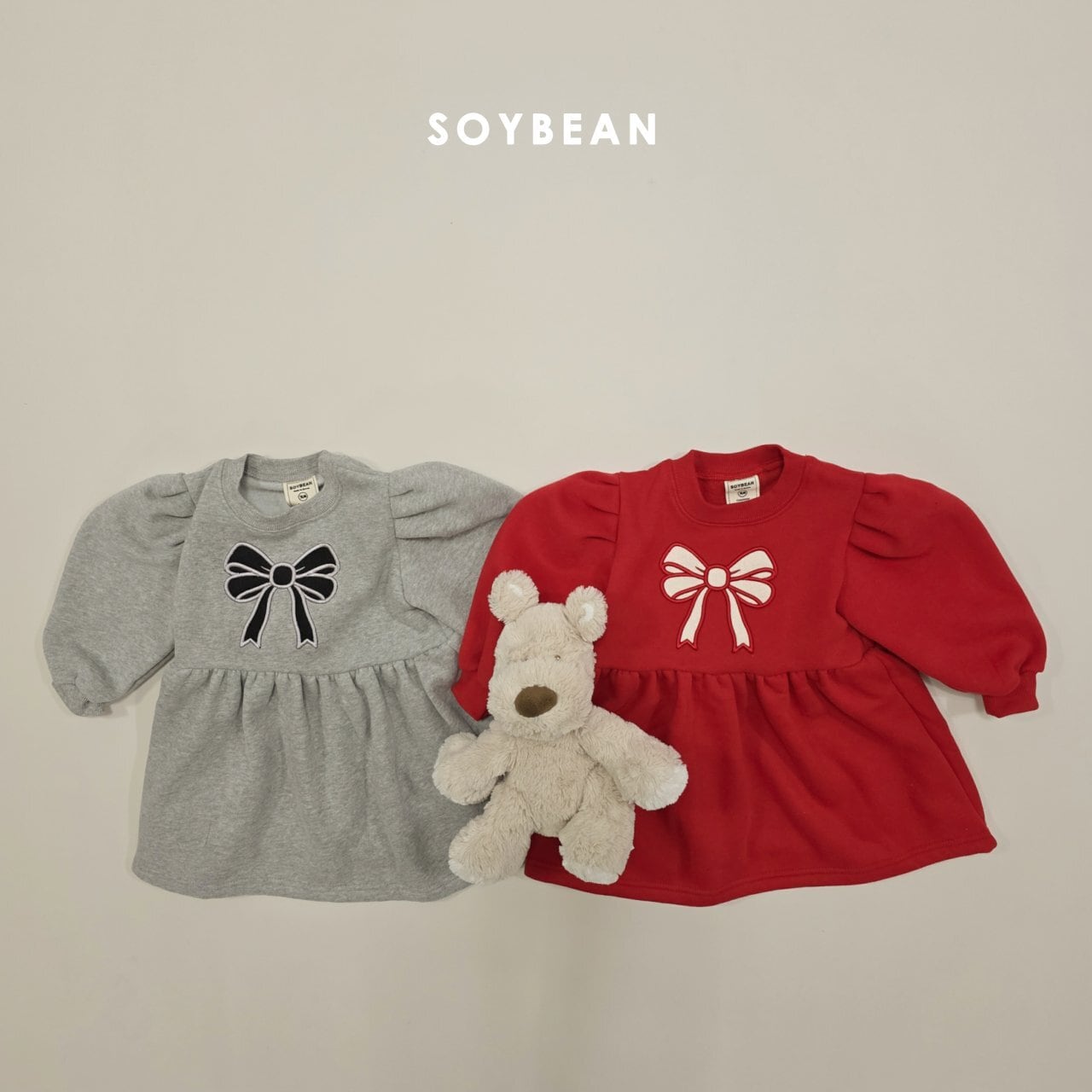 «予約»«soybean» リボンワンピース 2colors