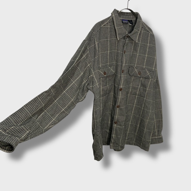 90s patagonia パタゴニア ネルシャツ 千鳥格子柄 ポルトガル製 L