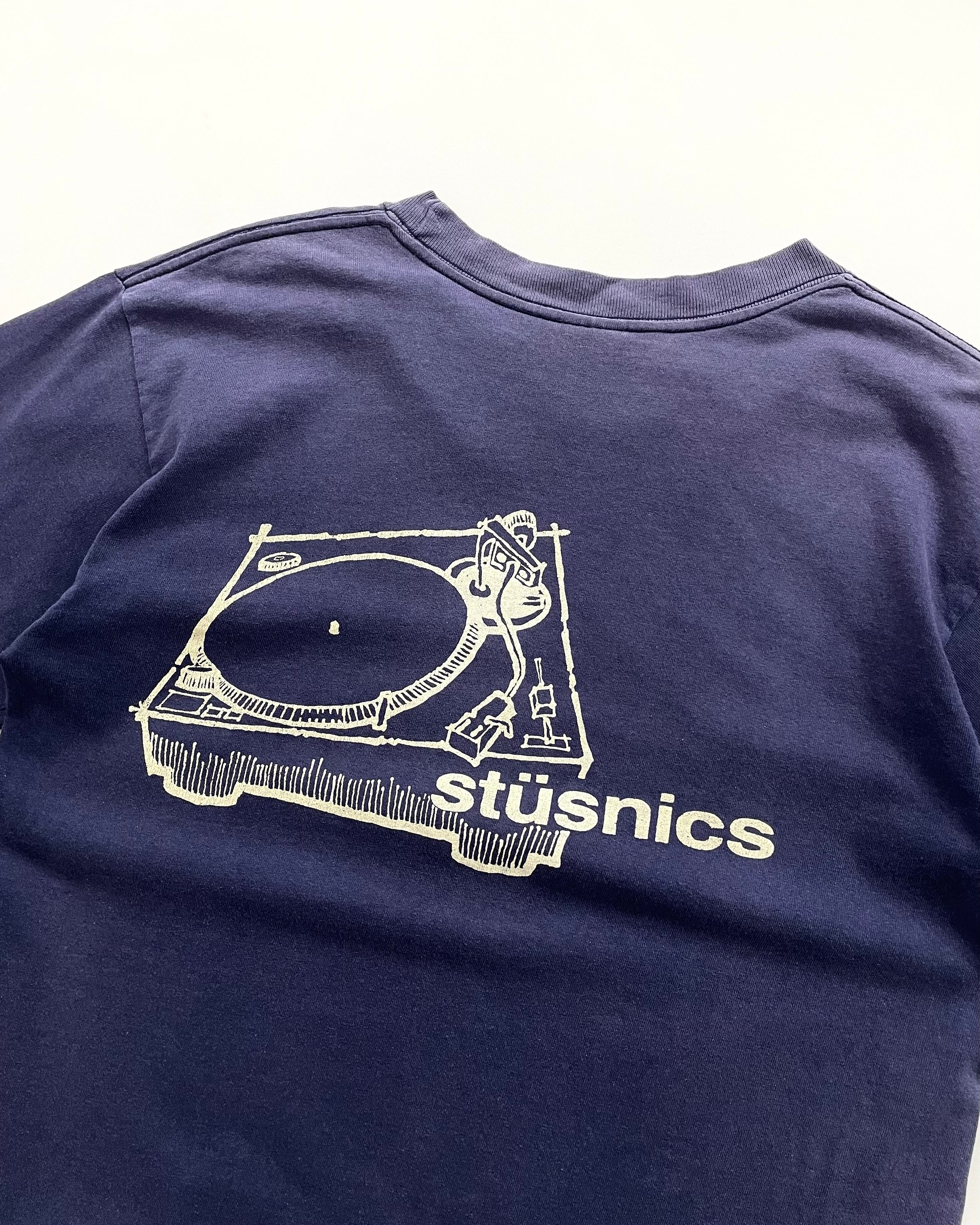 90s OLD STUSSY "STUSNICS" Print Tee USA製