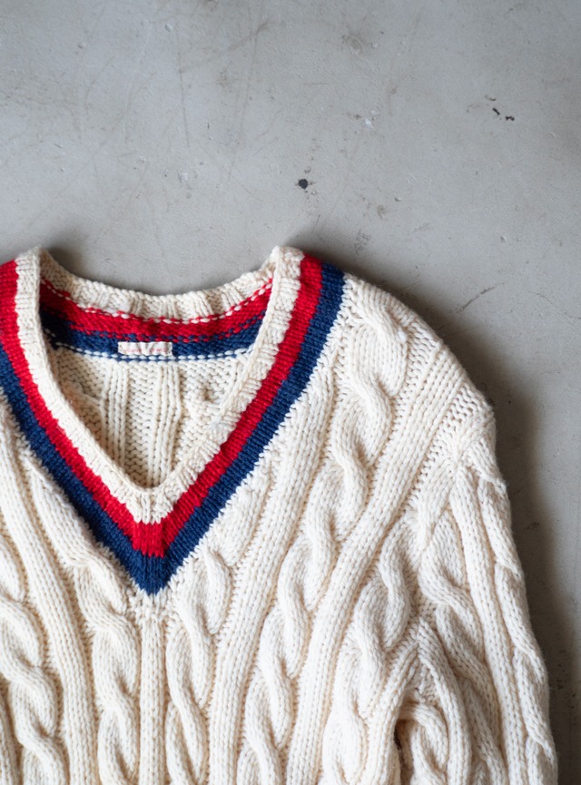 "JOHNNY LEWIS" 1980s Tilden knit