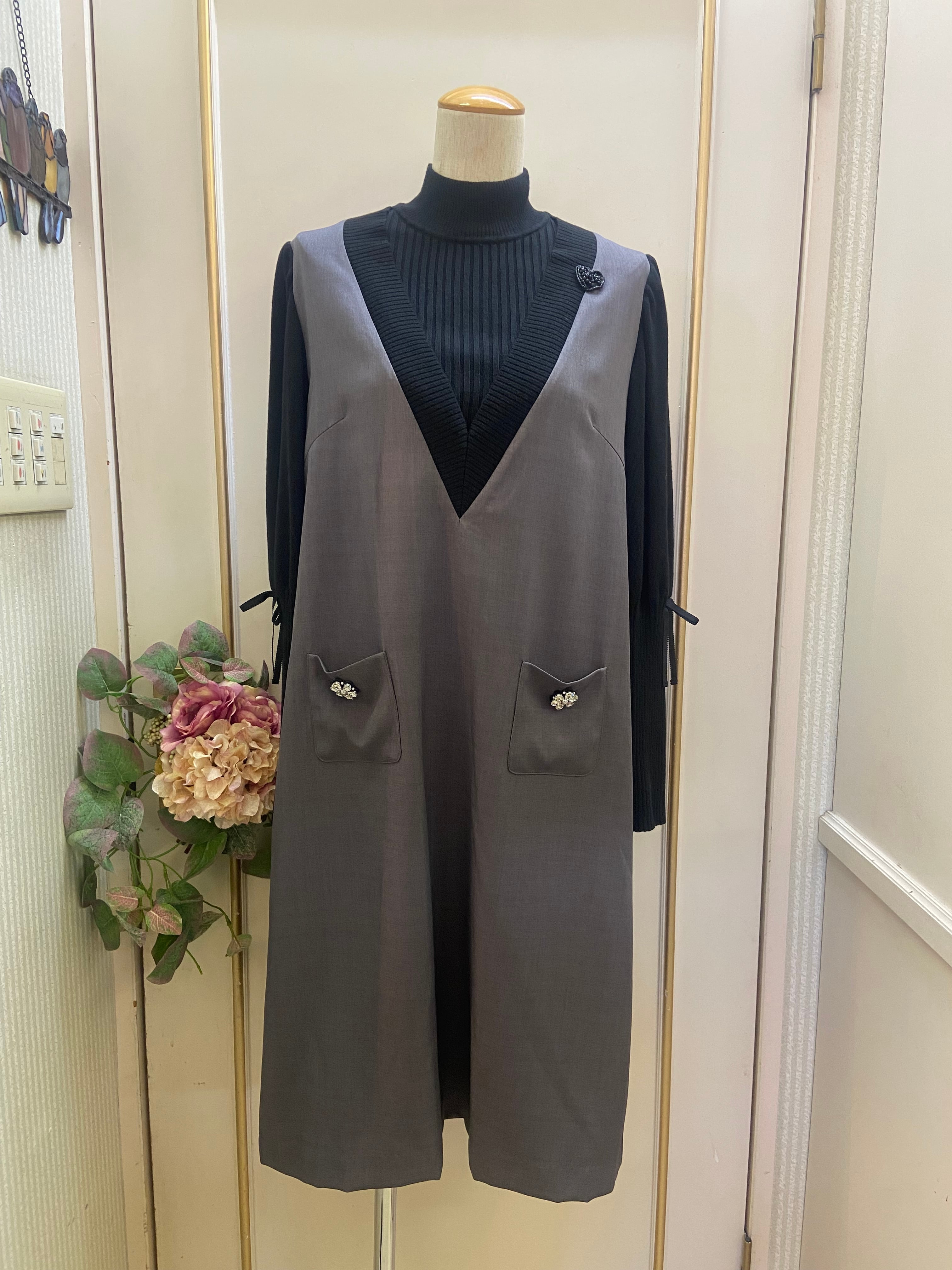 スーパービューティー 42 ワンピース ➕ カーディガン セット L 楽天