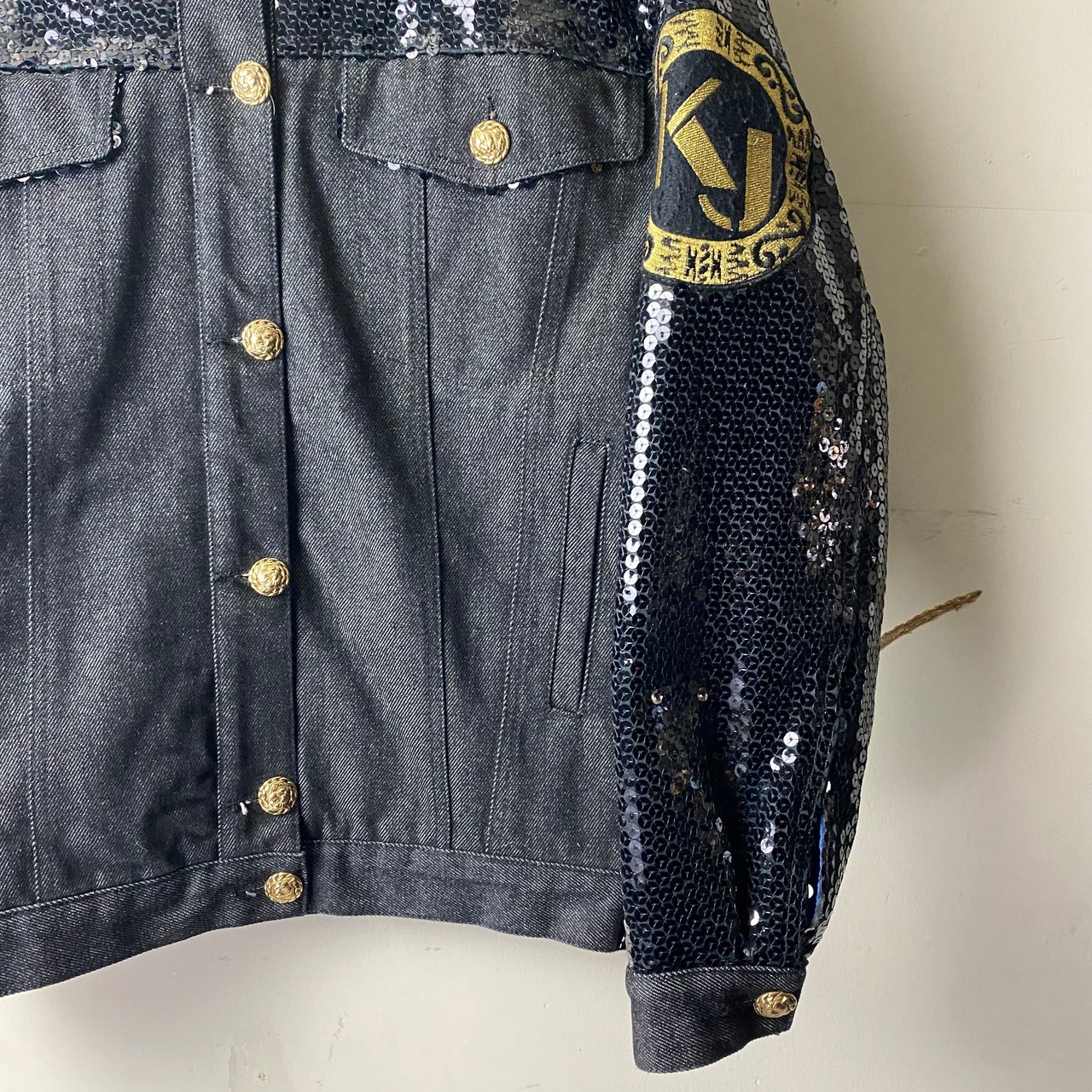 vintage KRIZIA JEANS decorative denim jacket