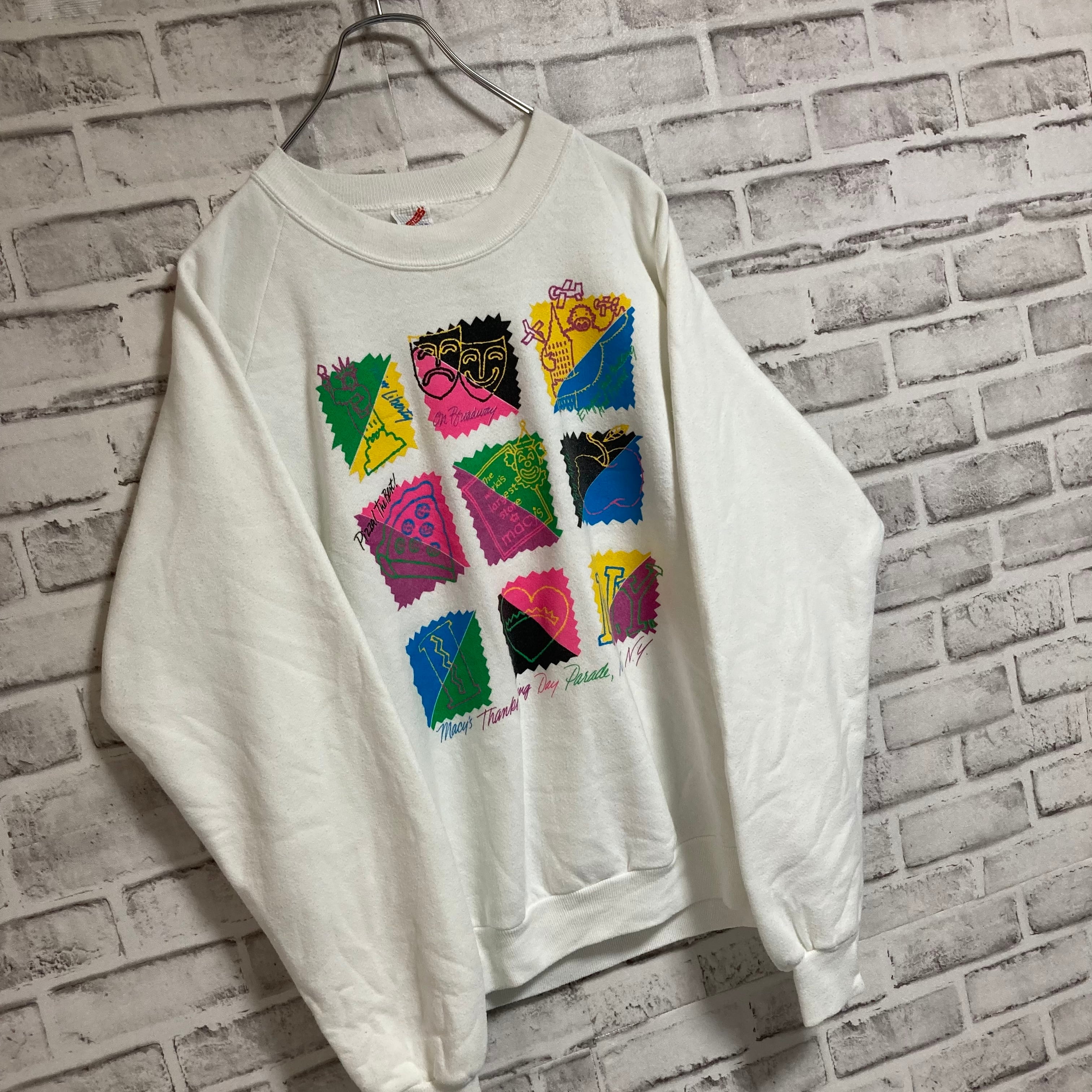 JERZEES】L/S Sweat L 80s Made in USA “NEW YORK ” スーベニア アート ...