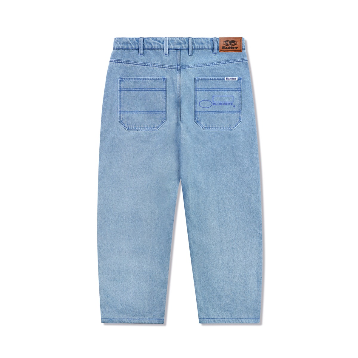 BUTTERGOODS × BLUENOTE Blue Note PLEATED DENIM JEANS WASHED INDEGO 