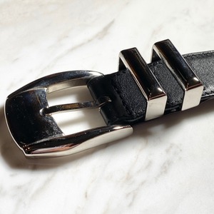 VERSACE decorated leather belt