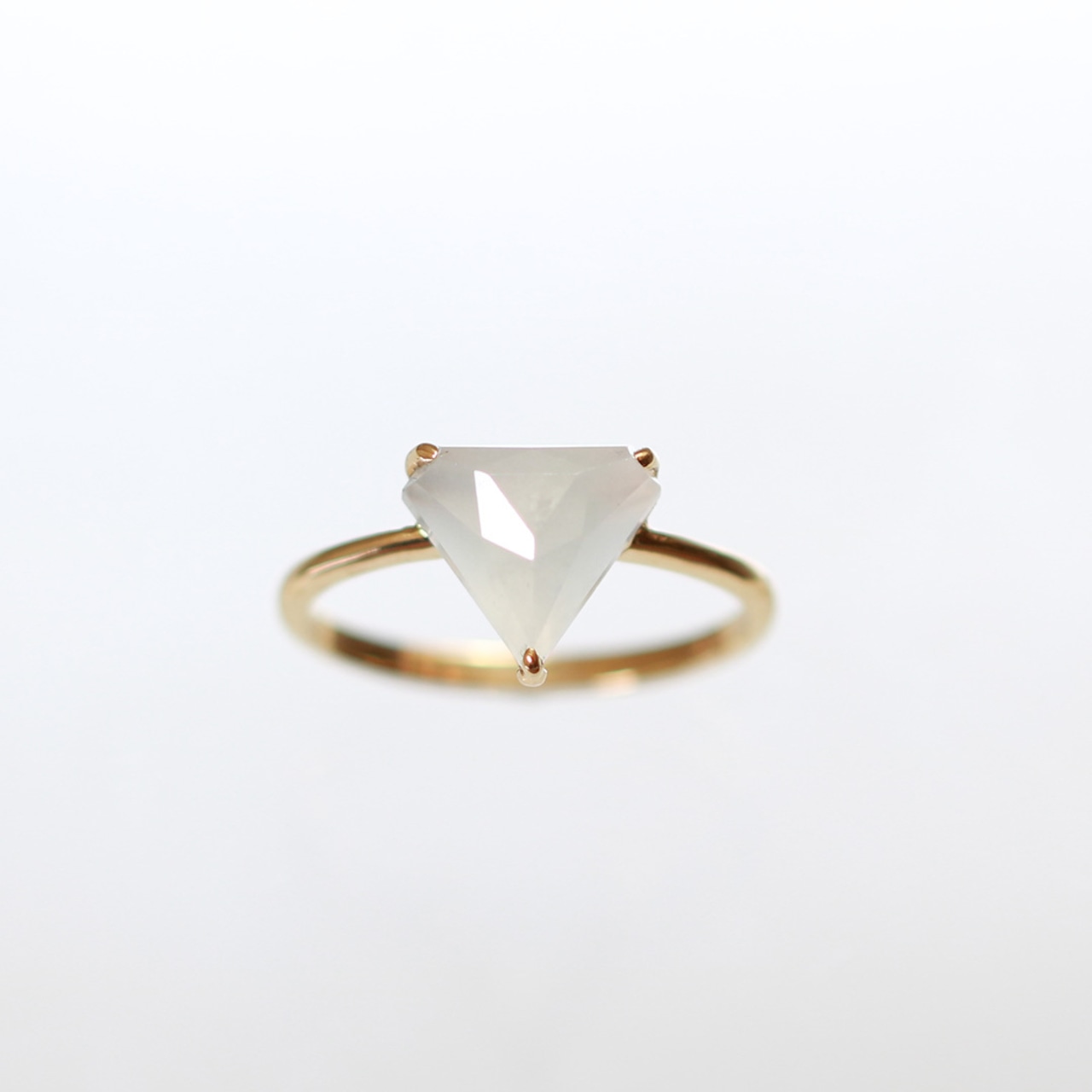 翡翠カットリング white facet cut ring A貨翡翠 jd_rg1902