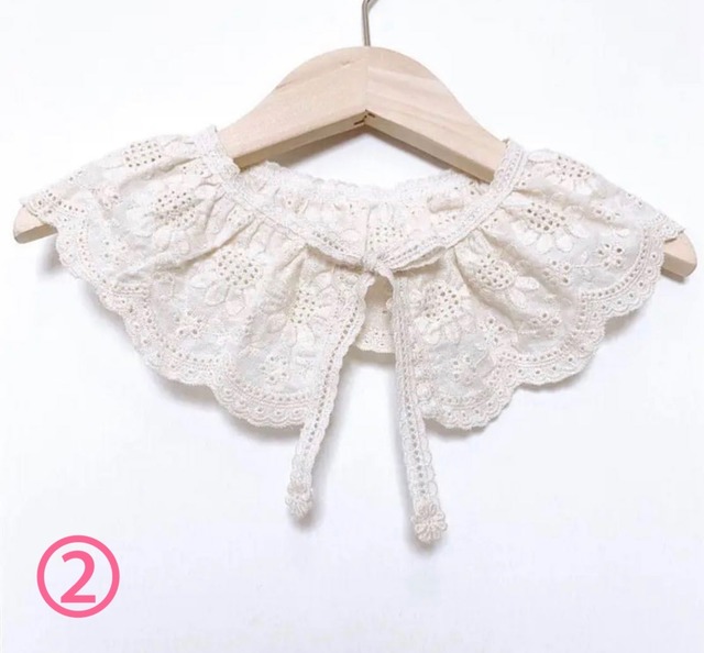 可愛いレース襟