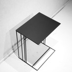 BoConcept ボーコンセプト Alba アルバ サイドテーブル ナイトテーブル ガラス天板 ブラック テーブル モダン 北欧 ホテルライク