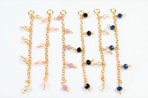 【H148】ガラスビーズチェーン　1個