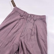 新品 タグ付き PIASPORTS ピアスポーツ ウォッシュ加工 タック パンツ 73/くすみピンクパープル系 メンズ SOZI