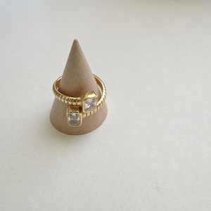 ジルコニアチャンキーリング