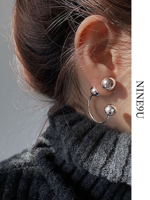 ball hoop simple pierced【NINE-A7308】