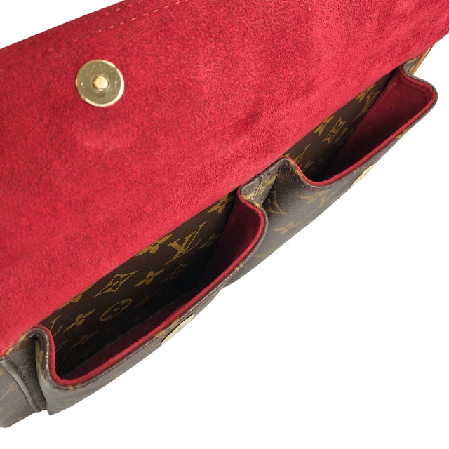 LOUIS VUITTON ルイヴィトン モノグラム ショルダーバッグ ブラウン PVC レザー セミショルダーバッグ ヴィバ・シテ MM M51164 vintage ヴィンテージ オールド w5ixn2