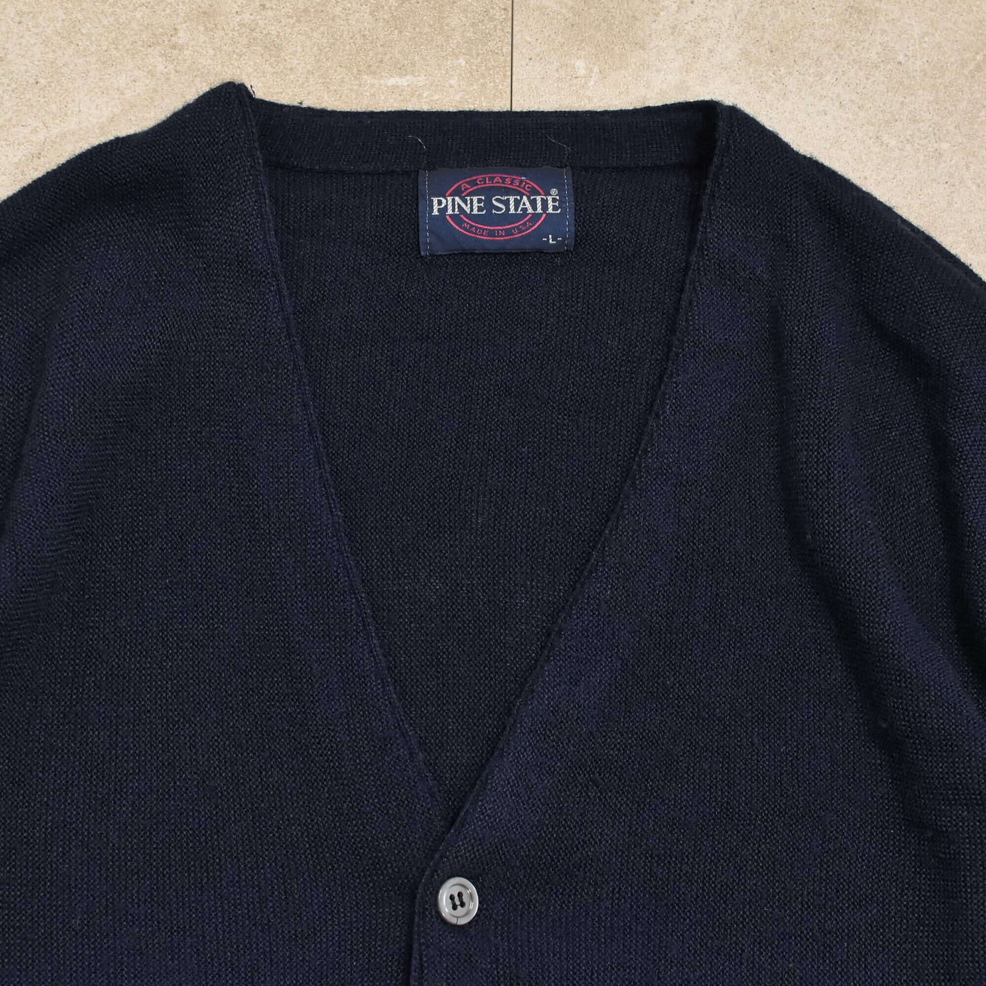 70s～ USA PINE STATE acrylic knit cardigan | 古着屋 grin days