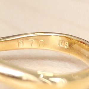 ✨鮮やか✨イエローダイヤ❣️ダイヤモンド K18 18金 リング 指輪