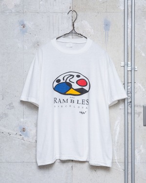 Les Rambles Barcelona printed T-shirt / Joan Miró inspired artwork / From SPAIN
