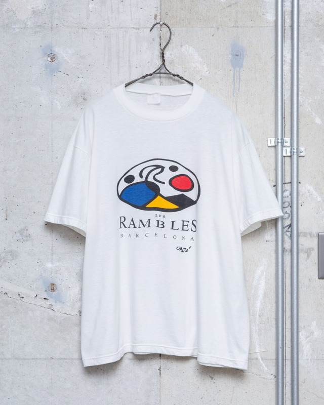 Les Rambles Barcelona printed T-shirt / Joan Miró inspired artwork / From SPAIN