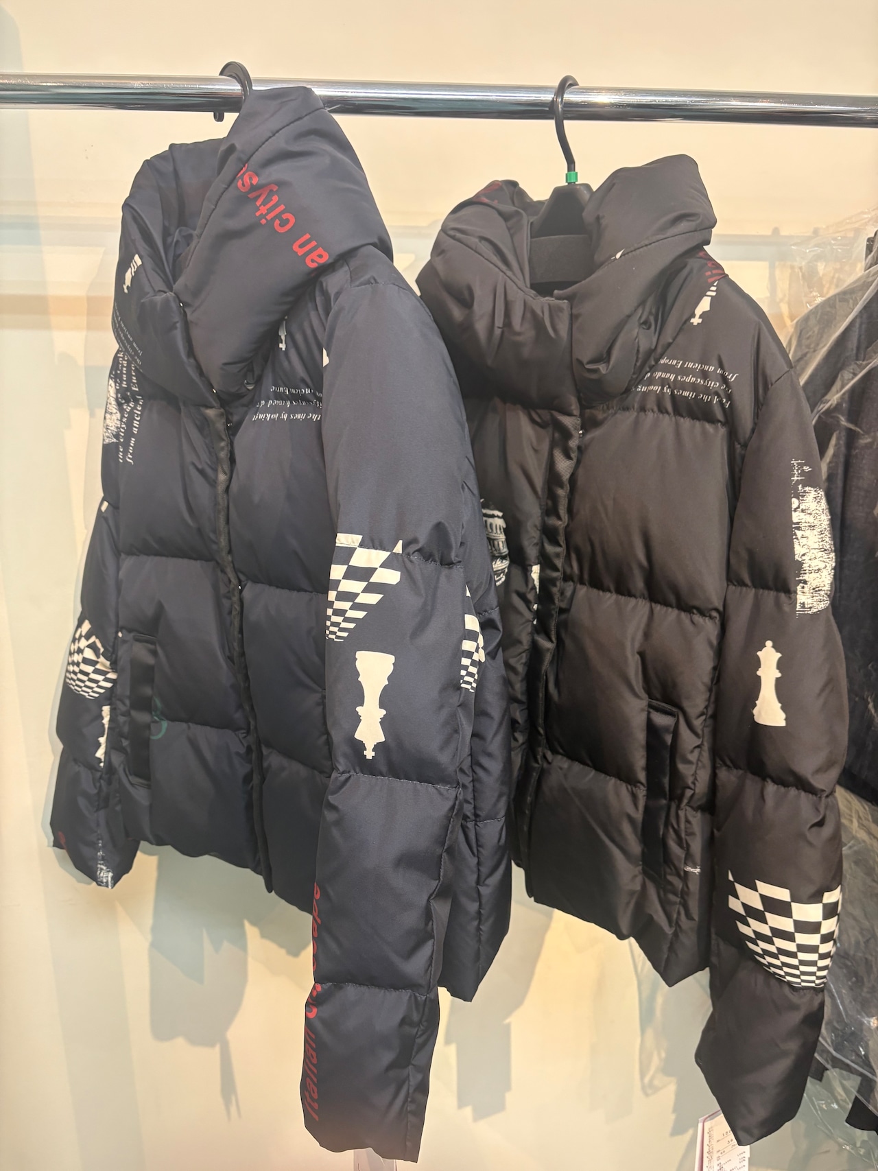 ASAKURA チェス柄ダウン 15602