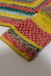 Colorful Crochet Border Top Knit