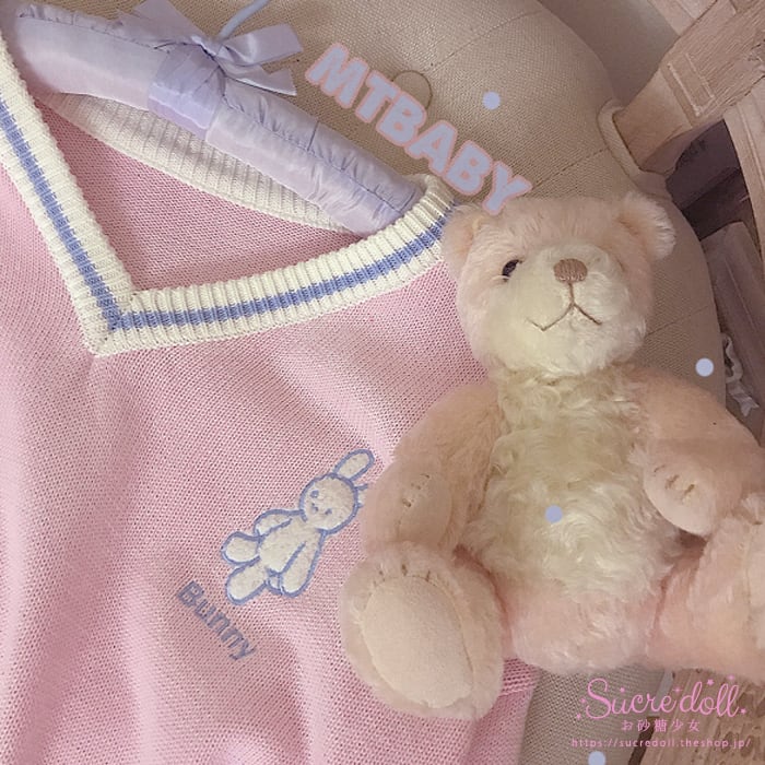 [2color] Bunny Pastel Knit