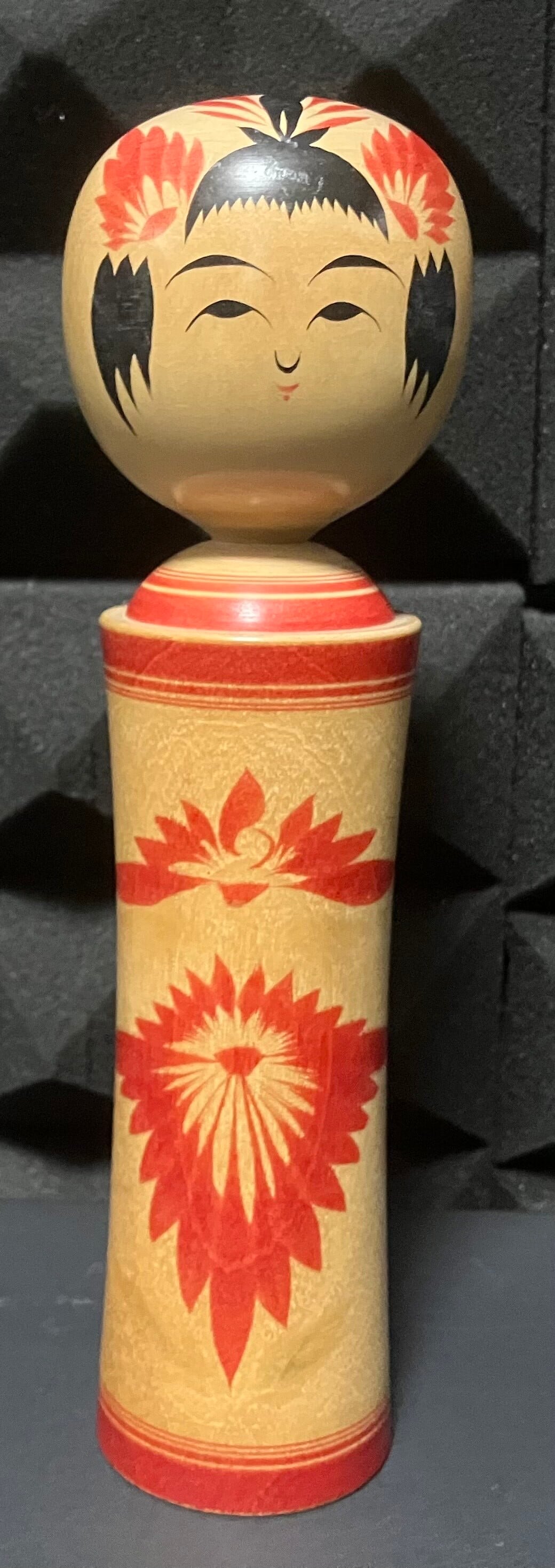 平成レトロ こけし 鳴子系（工人 熊谷正 作）【Vintage Kokeshi doll
