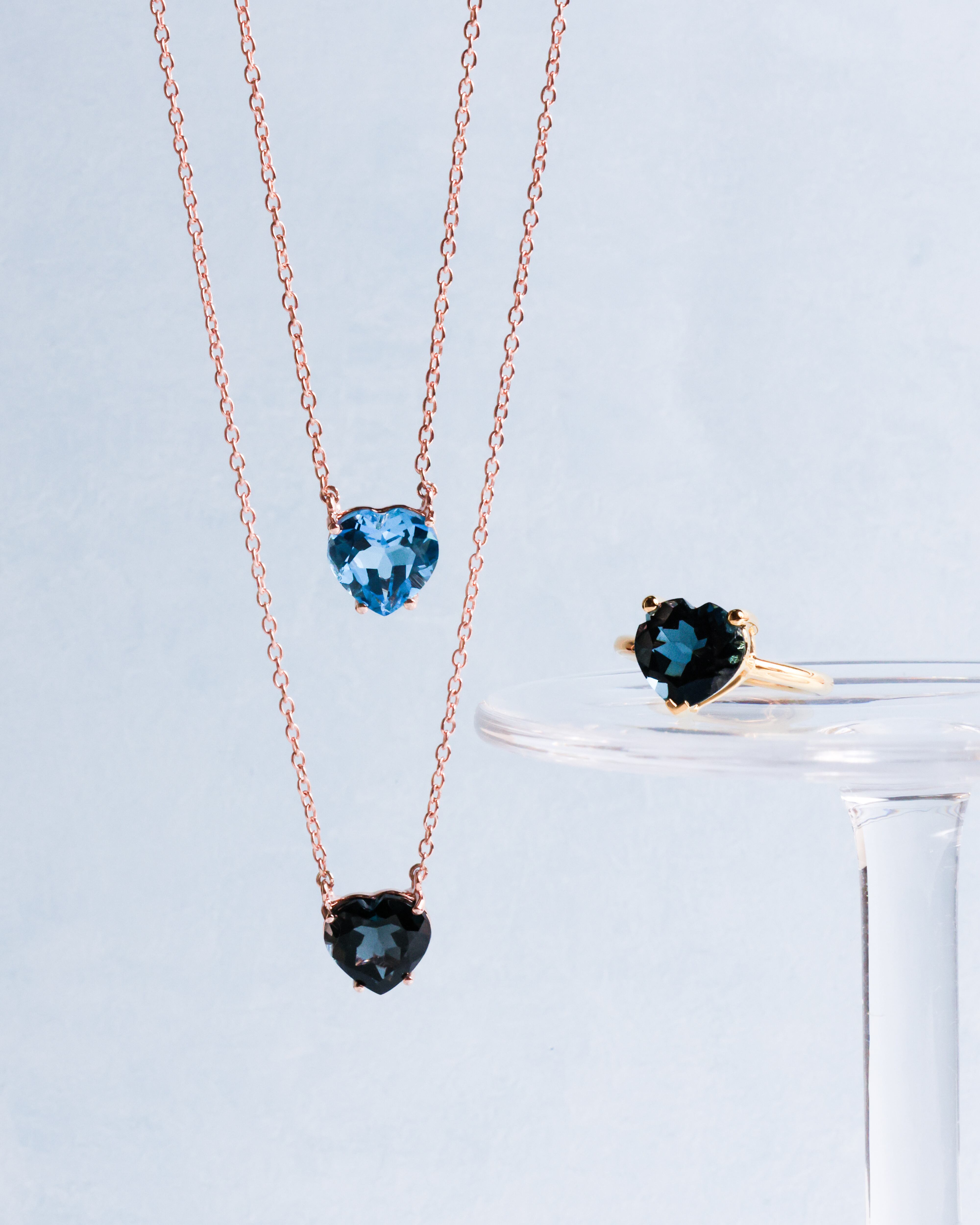 ロンドンブルートパーズハートNecklace | ＜天然石ジュエリー＞Sally's