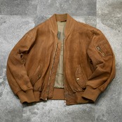 brown leather flight jacket