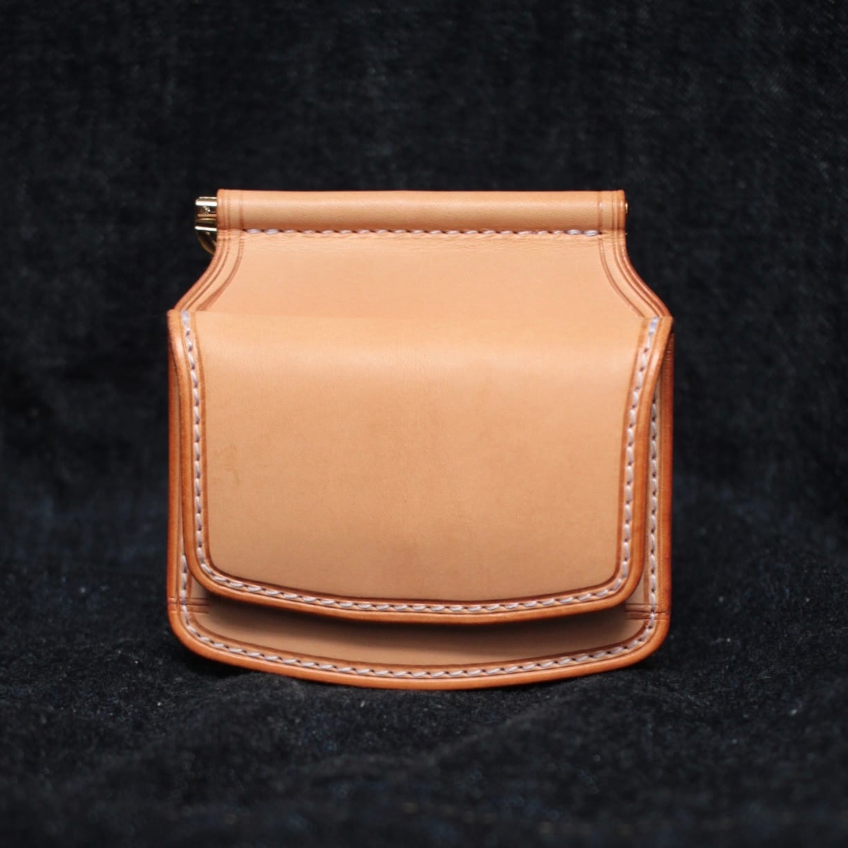 マネークリップ(生成り/ブッテーロ,ワルピエ社 ) | 6T leatherworks