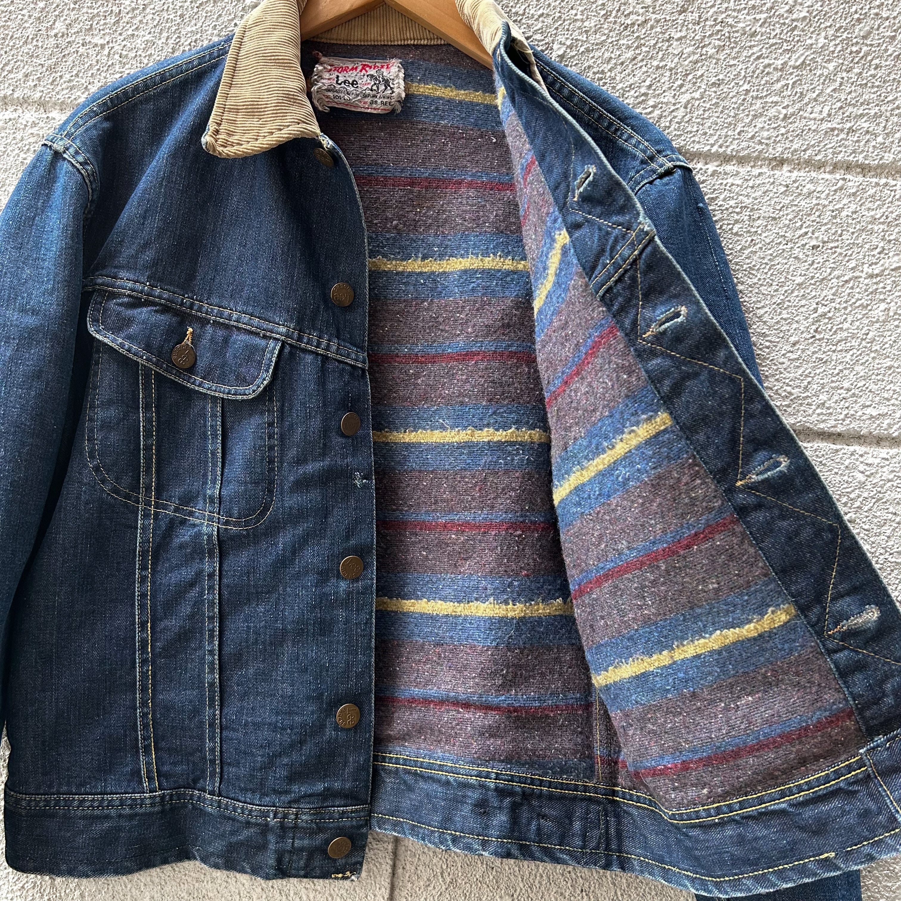 60's Lee 101LJ STORM RIDER Denim Jacket 38 / リー ストームライダー デニムジャケット ブランケット  Gジャン 古着 ヴィンテージ