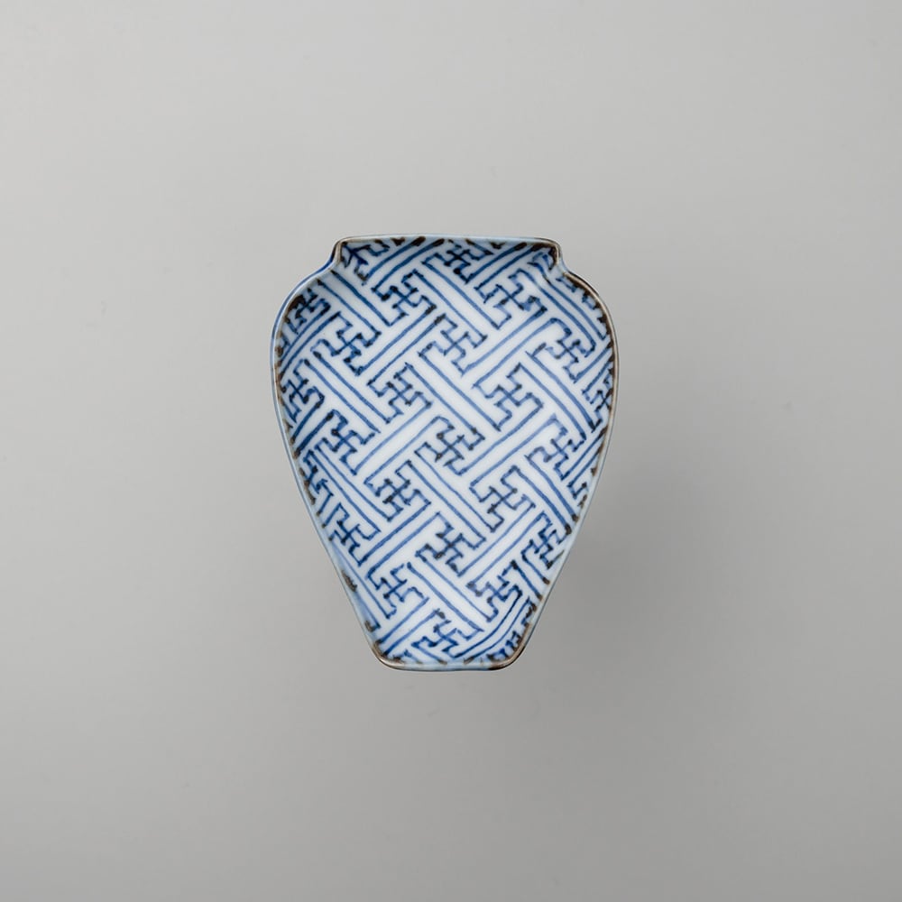 紗綾形文 壷型 | 肥前吉田焼 陶磁器の与山窯